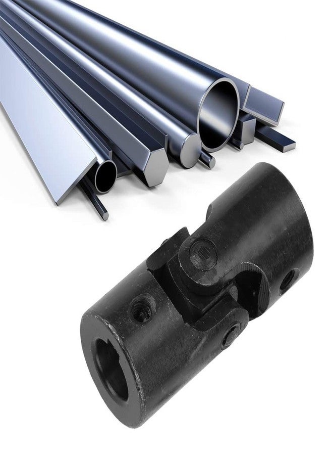 Eujgoov 16mm Steel Universal Joint Shaft 16x32x70mm Rotatable Coupler for RC Cars Robotics DIY Steering Systems - Image 3